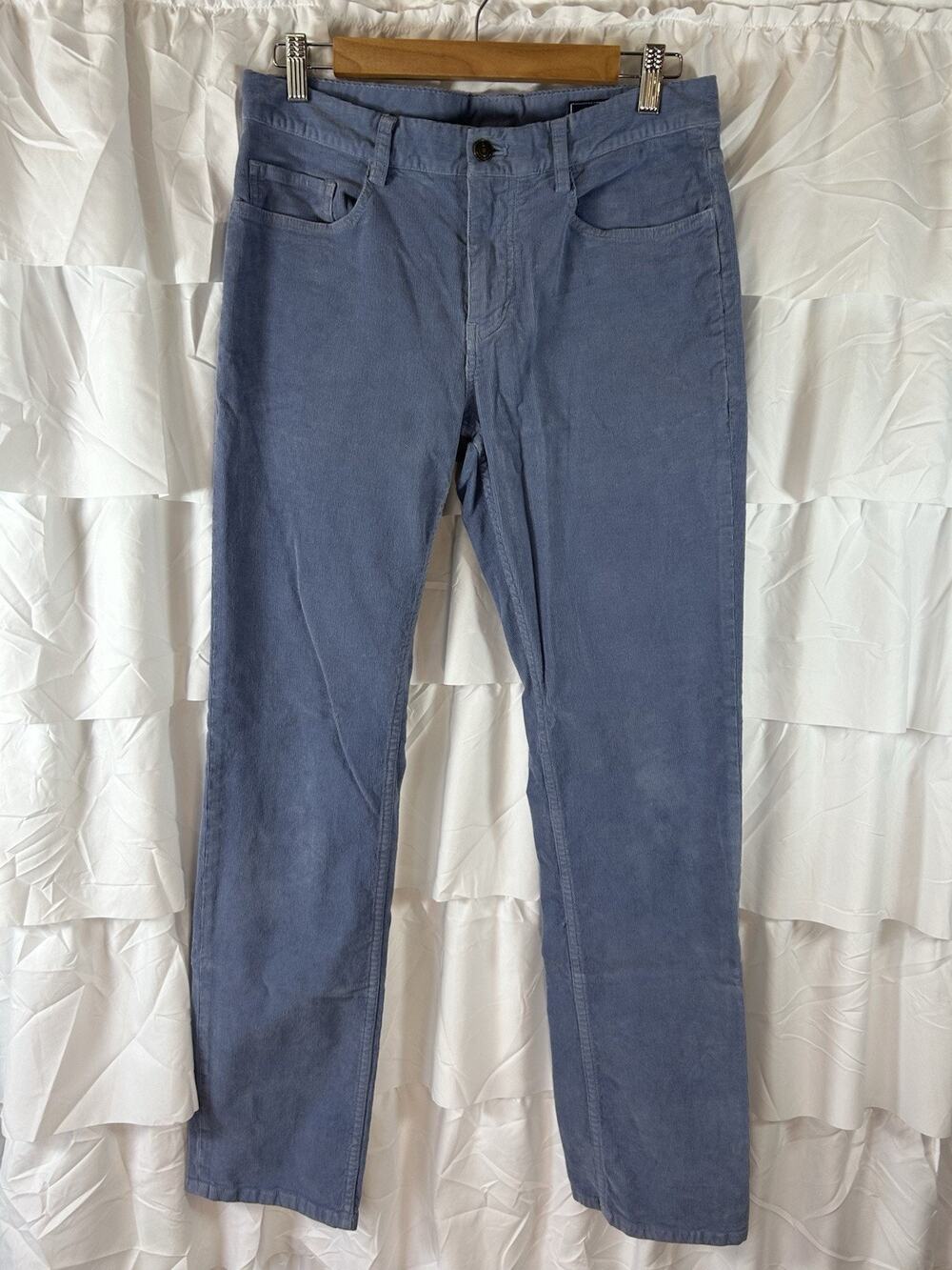 Vineyard Vines Corduroy Pants 30x32 Mens 5 Pocket Straight Blue/Gray Preppy